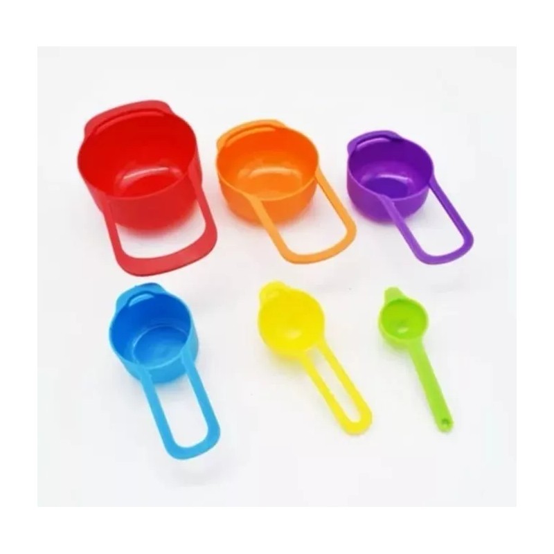 noved Set De 6 Cucharas Tazas Medidoras Para Cocina