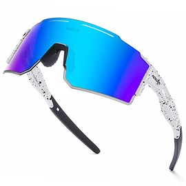 Men and Women Viper Sunglasses, Cycling UV400 Anti-Ultraviolet Sports Outdoor Sunglasses (C15)