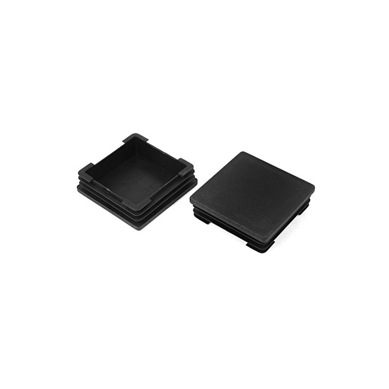 sourcingmap 70mm x 70mm Plastic Square Caps Tube Pipe Inserts