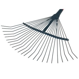 Bully Tools 24-Tine Leaf and Thatching Rake with Fiberglass Handle