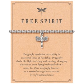 Tarsus Dragonfly Gifts for Women, Dragonfly Gifts Bracelet Decor Inspirational Jewelry Gift for Women
