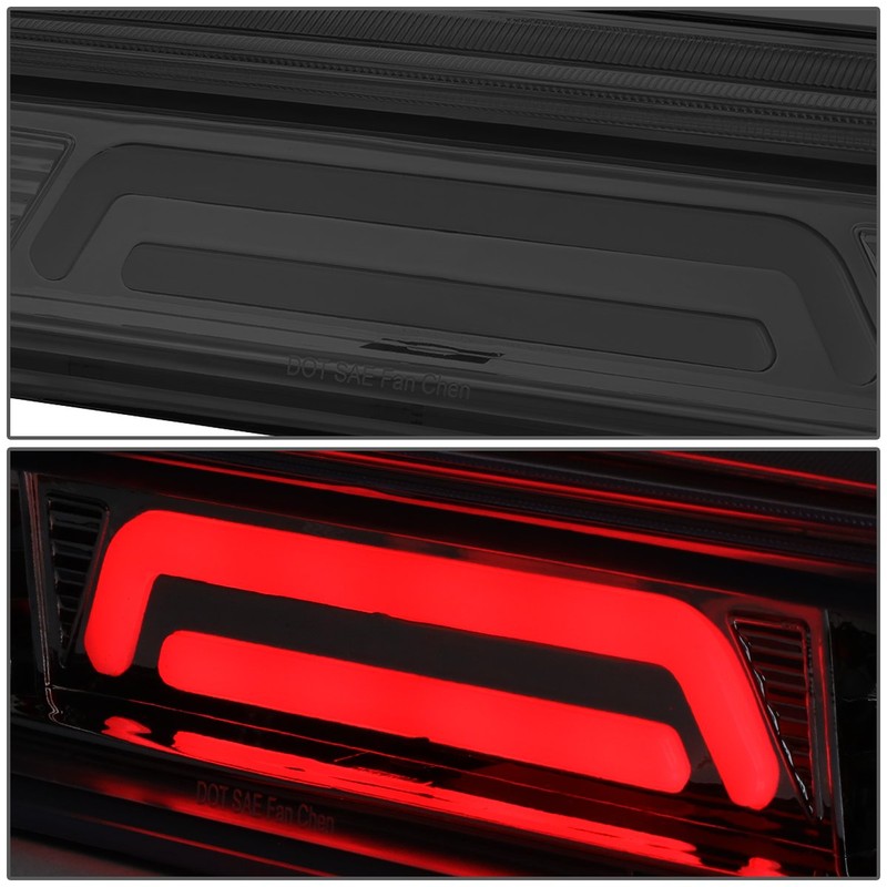 DNA MOTORING 3BL-TTU07-3D-LED-SM Smoked Lens 3D LED High Mount 3rd