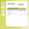 Matter Betanin Suplemento Betaína Hcl 500 Apoya Digestión Óptima Bienestar