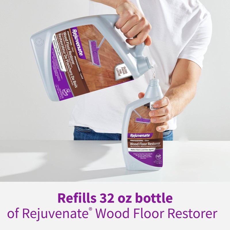 Rejuvenate Professional Wood Floor Restorer Fills Scratches, Shines And Protects