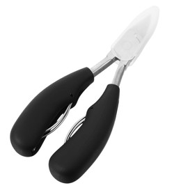 IWOWHERO Surgical Grade Stainless Steel Toenail Nipper Precision Curved Clipper for Thick Nails Ergonomic Handle for Comfortable Pedicure Manicure Portable Nail Removal Tool