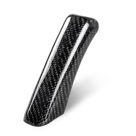 KARTONMOTOR Full Cover Real Carbon Fiber Handbrake Handle Cover, 3K Twill Weave, Universal Fit for Most Cars, Trucks, and SUVs, Lightweight, Durable, and Easy to Install - Upgrade Your Car Interior