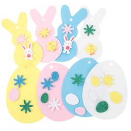 JOINPAYA 1 Set Craft Set Craft Easter Eggs Easter Bunny: Easter Decoration Spring Foam Classroom EVA Sticker Rabbit Creative Crafts