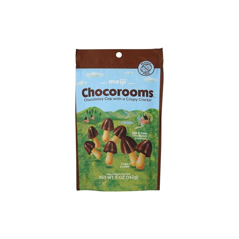 Meiji Chocorooms Crispy Cracker