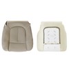 NLQR Driver Side Bottom Replacement Seat Cover Tan Microfiber Leather