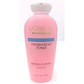 L'Oreal Paris 071249672044 Hydrafresh Toner Alcohol-Free, 1, Clear