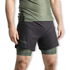 Progress Jiu Jitsu Academy+ Shorts | Parent (as8, Alpha, l, Regular, Regular, Black)