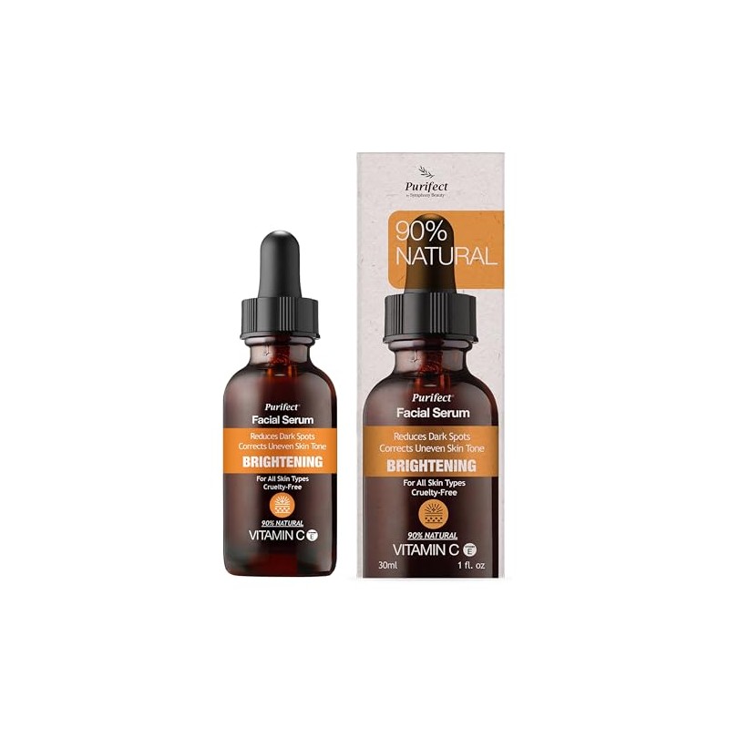 PURIFECT SUERO FACIAL ILUMINADOR VITAMINA C 90% NATURAL 30ML/1OZ