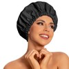 Reusable Shower Cap for Women, Large Waterproof Shower Bonnet Washable