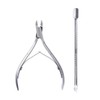 Nail Care Tool Cuticle Care Cuticle Nipper Metal Pusher Set