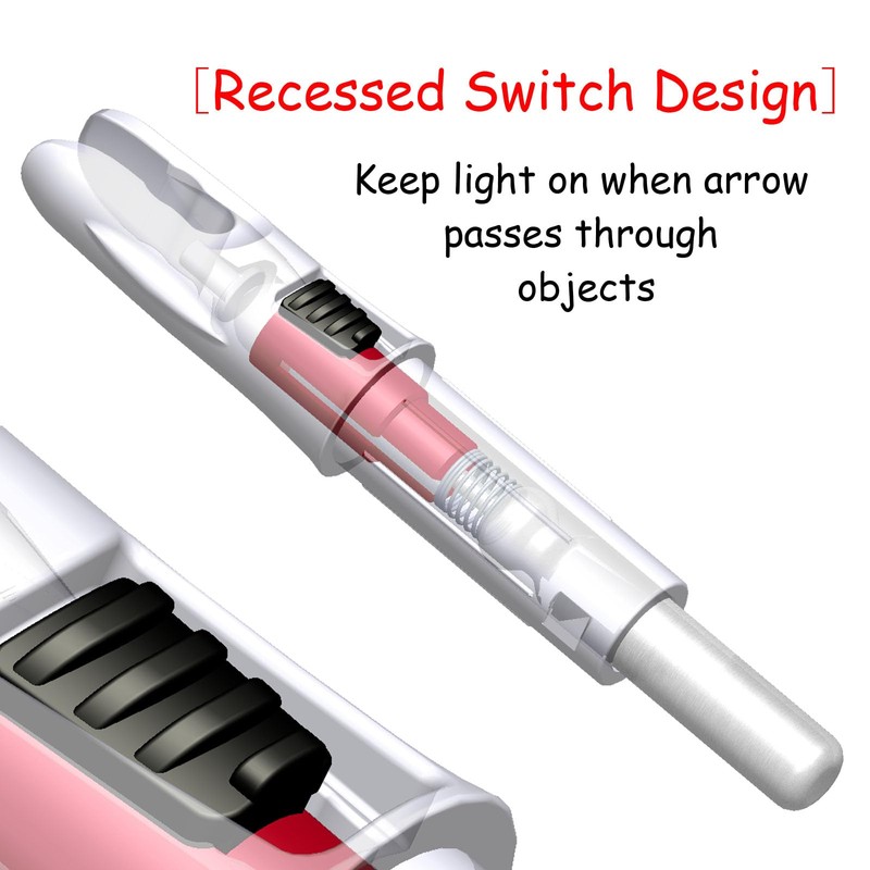 CosiComu - 6 piezas de tuercas iluminadas para flechas con