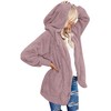 CHICGAL Women Fuzzy Oversized Coat Open Front Sweaters Jacket Hooded