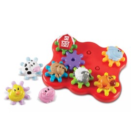 Learning Resources 17 Piece Multicolor Farm Friends Gears Educational Toy for Kids Ages 2+