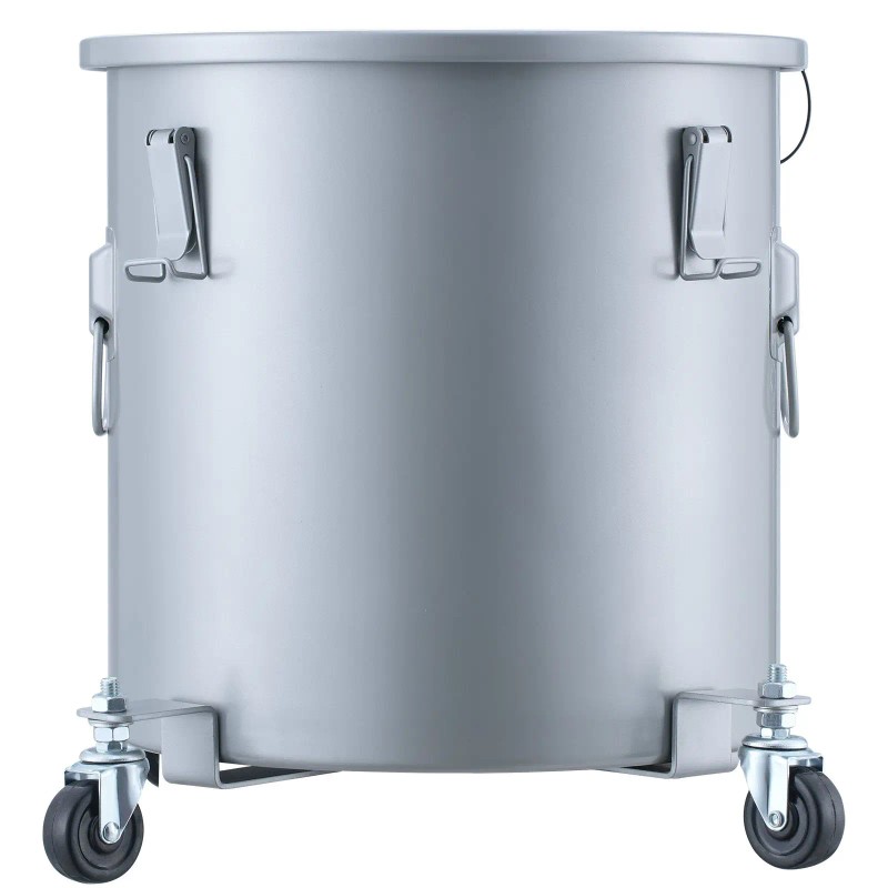 8 Gal Carbon Steel Fryer Grease Bucket Rust-Proof Coating Oil
