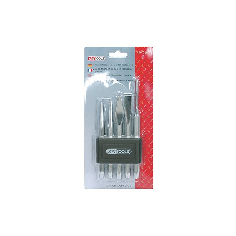 KS Tools 156.0160 Punch + chisel set 5 pcs