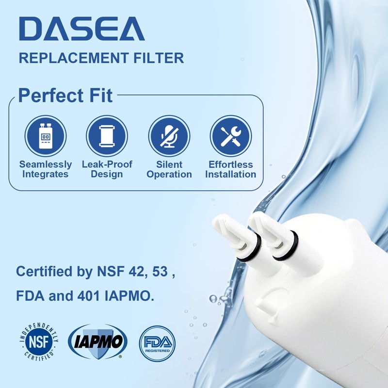 DASEA W10295370A Filter Replacement Compatible with W10295370, Filter 1, EDR1RXD1,