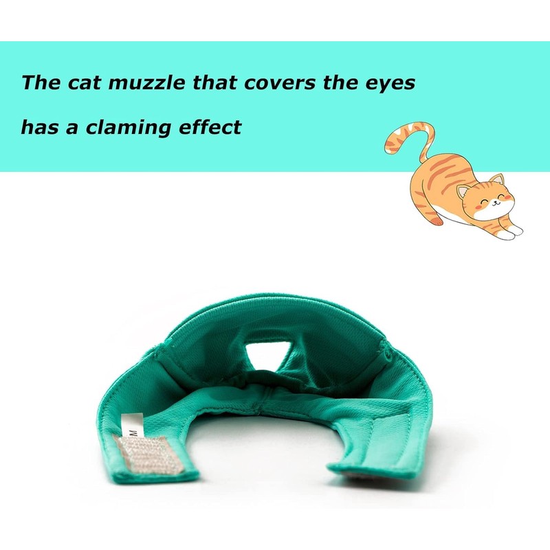 OHCOZZY Cat Muzzle with Breathable Mesh, Cat Mouth Guard Muzzle