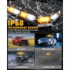 406D Rooftop Emergency Strobe Light Bar 102 LED Amber White