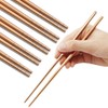 Stainless Steel Chopsticks Reusable Multicolor Lightweight 304 Metal Chopsticks Dishwasher