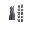 72styles Infinity Dresses Short Knee Length Bridesmaid Dresses Midi Convertible