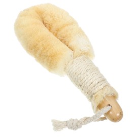 Healeved Sisal Body Scrubber Brush Wooden Handle Bath Brush for Wet or Dry Brushing