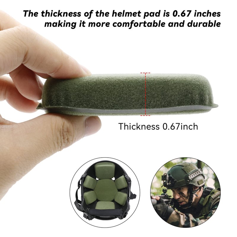 Universal Airsoft Helmet Padding,Helmet Replacement Foam Padding Kits Set,Helmet Pads