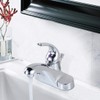 WOWOW Bathroom Faucet 1 Handle Low Arc Single Handle 4