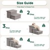 Love's cabin Dog Stairs with Storage 13" H,Foldable Pet Stairs