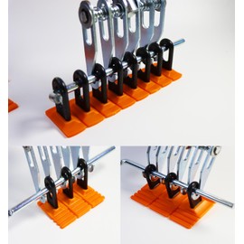 Hyamass 6 Finger Metal Claw Dent Puller Tool, Heavy Duty 6-Claw Hook Auto Body Dent Repair Puller Adjustable M16 Thread Pulling Claw Paw for Slide Hammer Attachment Car Sheet Metal Repair