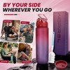 AOPREL Leakproof Water Bottle 1L/650ML with Time Marker, BPA-Free Tritan