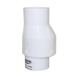 Valterra 200-30 PVC Swing/Spring Combination Check Valve, White, 3" Slip