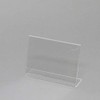 HEIKO Acrylic Sign Holder L Shape Single Sided A6 Side