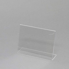 HEIKO Acrylic Sign Holder L Shape Single Sided A6 Side