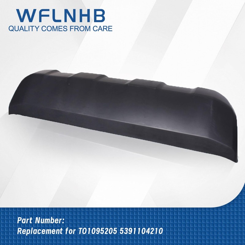 WFLNHB Front Lower Bumper Valance Panel Skid Plate Black Replacement