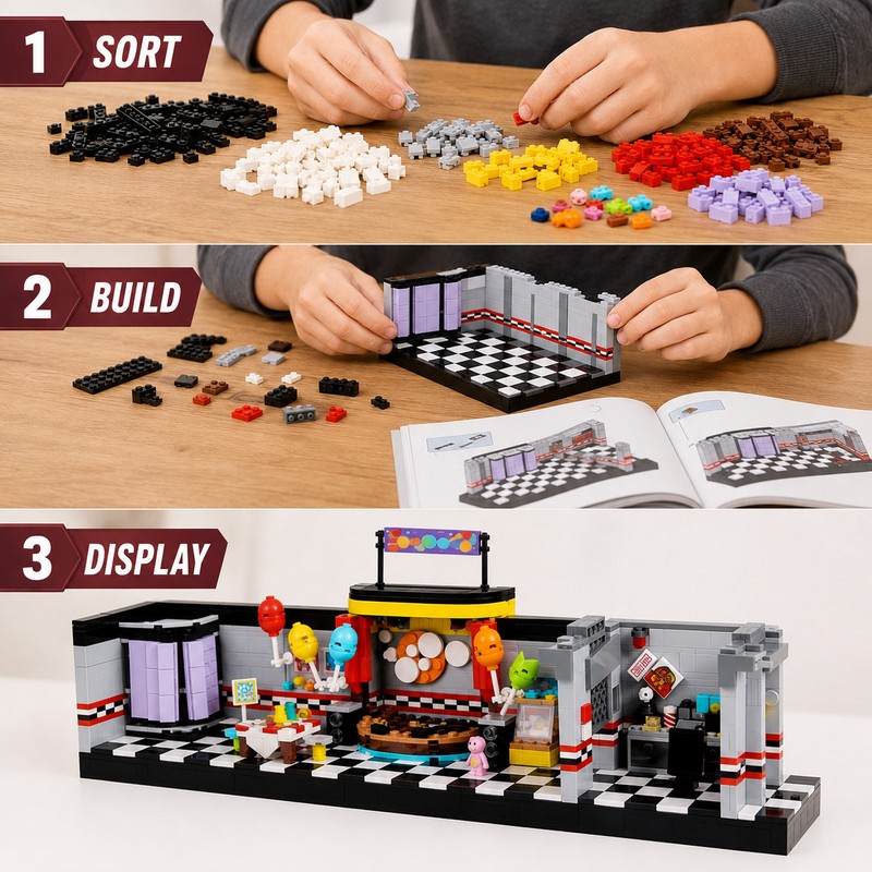 1388PCS Horror Game Building Block Set for Creative Play -
