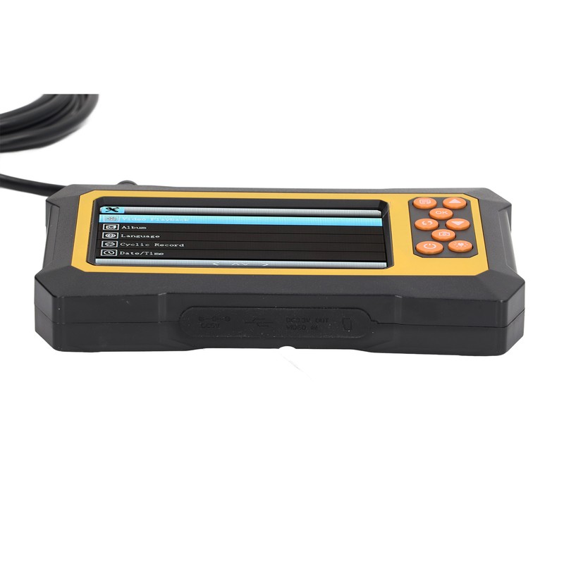 Endoscope 8mm Lens 4.3in LCD Screen Borescope Camera IP67 Waterproof