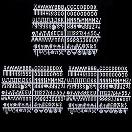 Board Letters Characters Letter Set for Changeable Felt Letter Board Letters, Including Numbers, Symbols for Sign Message Board White Plastic 3 Sets/510Pcs (white)