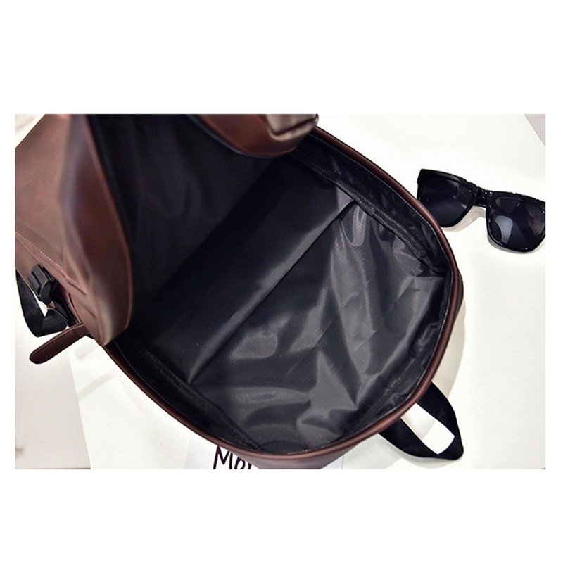 Mens Leather Backpack 16.1 IN Laptop Bags, Large Capacity Business