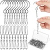 Jetec 30 Pieces Wind Spinner Swivel Hooks 360 Degree Dual