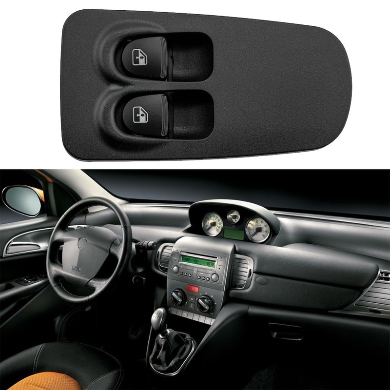 Ruolin Window Regulator Switch Front Left Compatible with Lancia Ypsilon