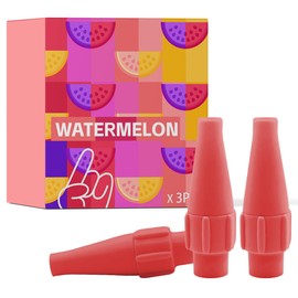 Whipped Cream Dispenser Nozzle For Cream Whipped Charger Plastic Whipped Cream Dispenser Replacement Parts Watermelon Flavor,3 Pack