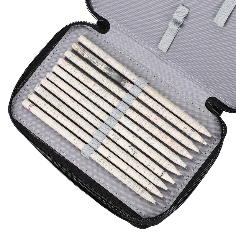 Large Capacity Colored Pencil Storage Case Multi-Layer Pencil Case with