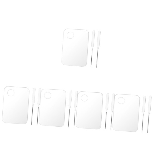 Beavorty Sets Makeup Mixing Tray Acrylic Palette Watercolor Pigment Board