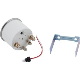 Electric Voltmeter Gauge, 2-1/16 Inch, White