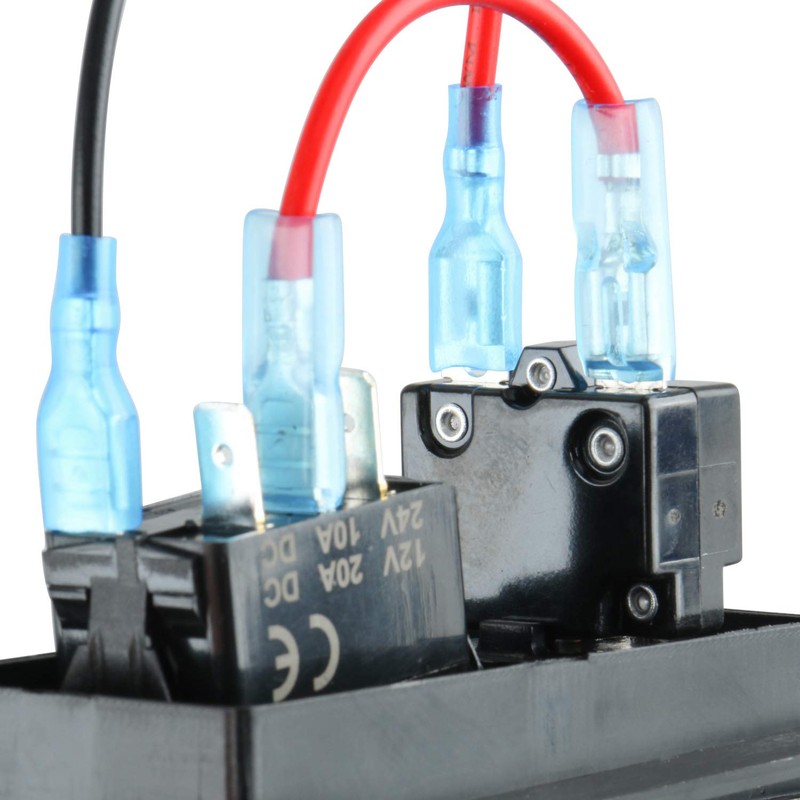 Amarine Made 3-Way Bilge Pump Switch Panel Deluxe LED Rocker
