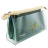 Sunstar Stationery S1424556 Snoopy Clear Pouch, Mitte Pocket, Green